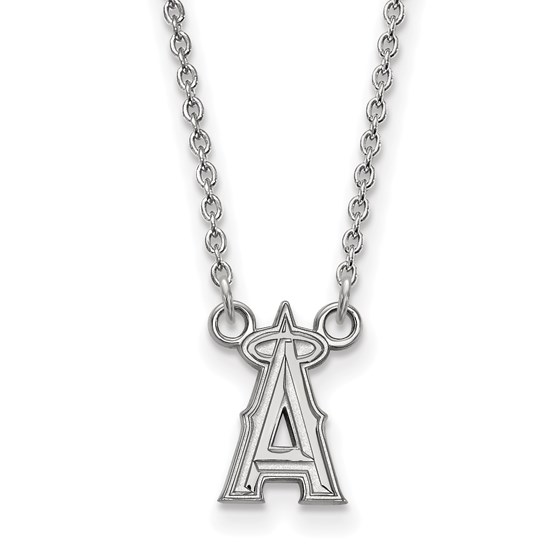 Sterling Silver MLB Los Angeles Angels Sm Pend Necklace - 18 in. Sterling Silver MLB Los Angeles Angels Sm Pend Necklace - 18 in.